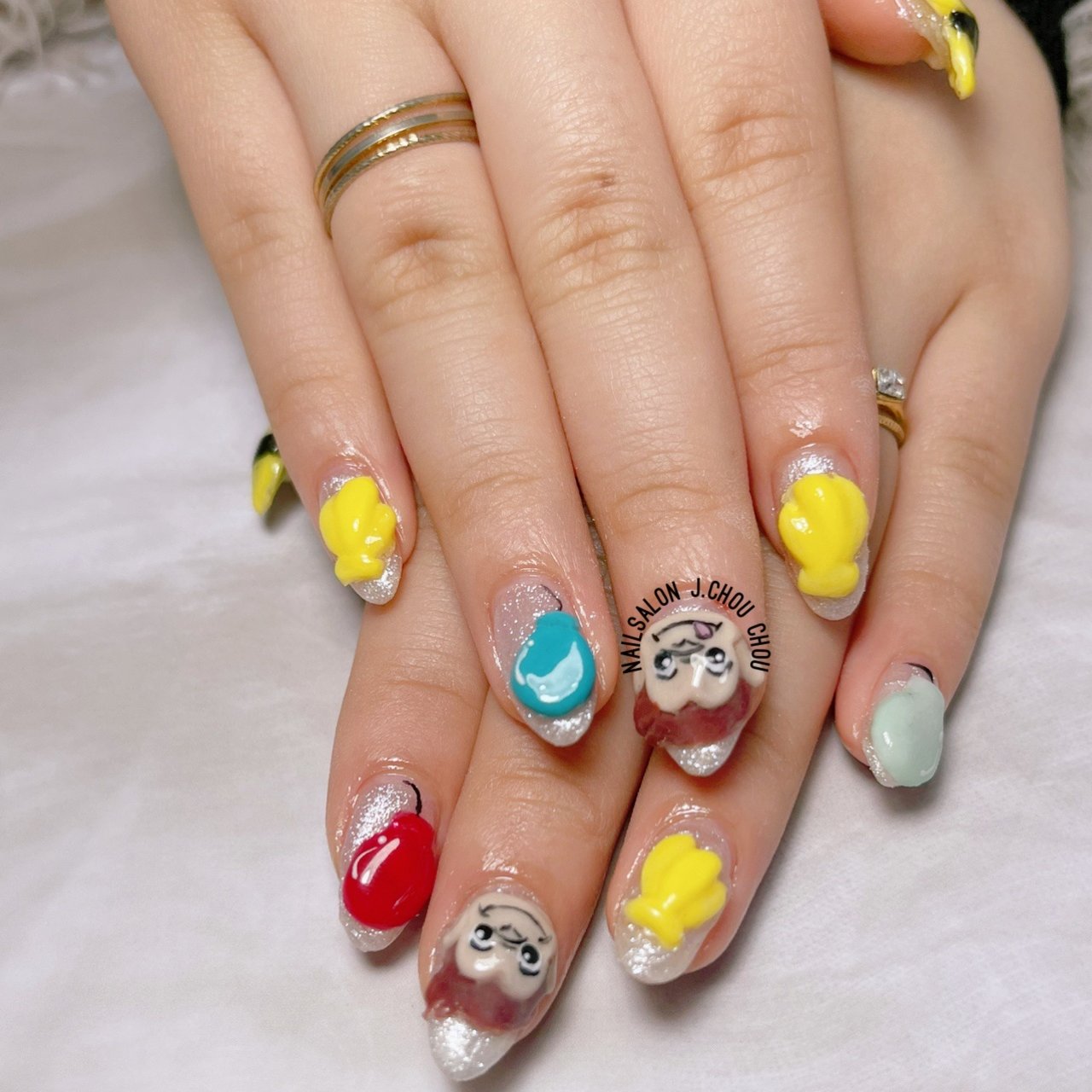 オールシーズン デート 女子会 ハンド ラメ J Chou Chou Nailのネイルデザイン No ネイルブック