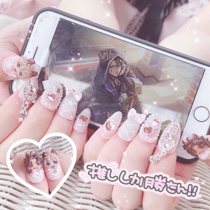 ハンド パール ハート 痛ネイル キャラクター Riri Nail 511のネイルデザイン No ネイルブック