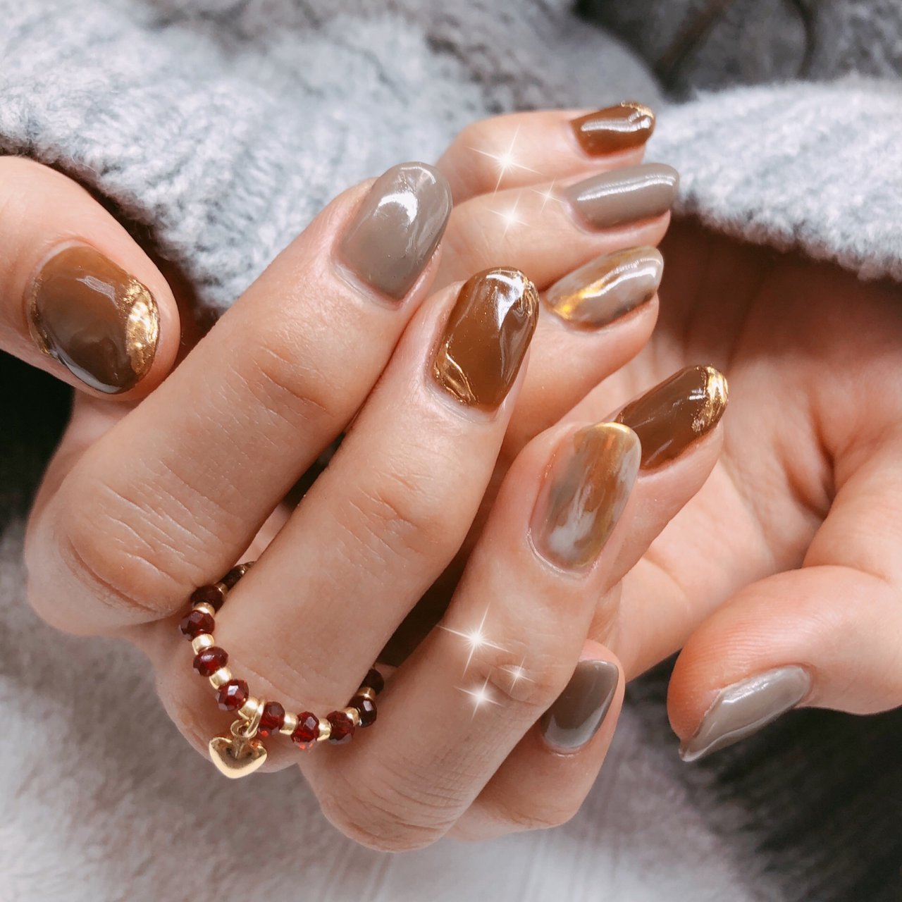 ハンド ブラウン お客様 Nailholicのネイルデザイン No ネイルブック