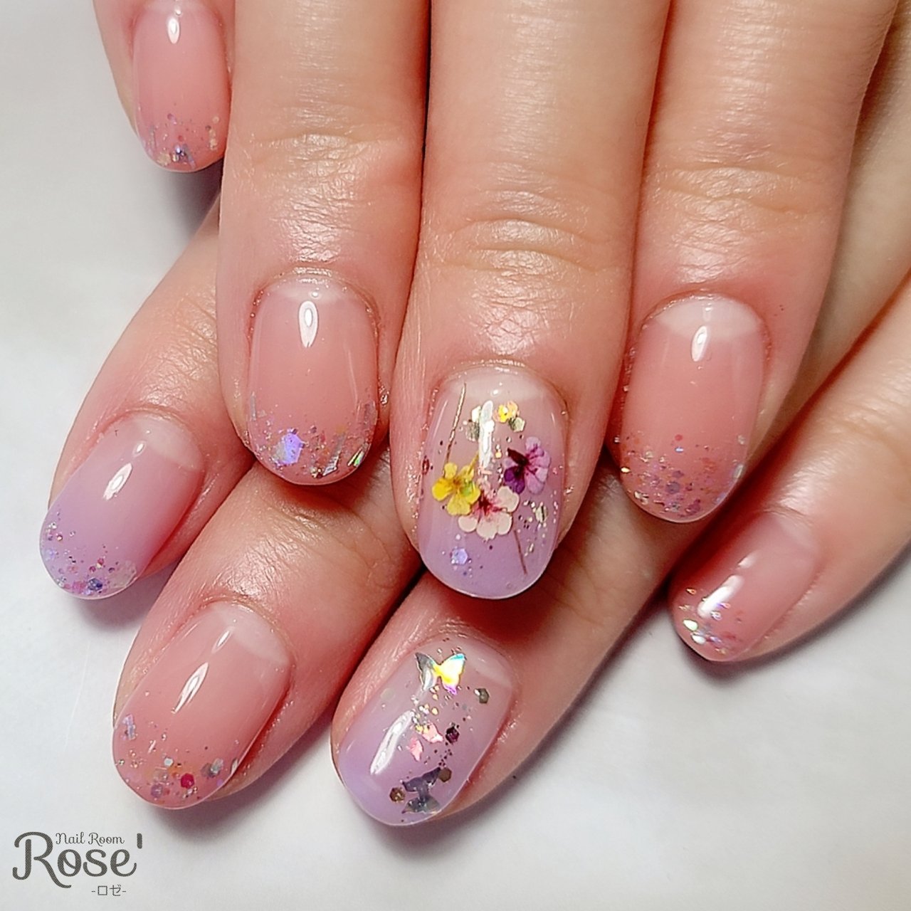 春 卒業式 入学式 ハンド グラデーション 三軒茶屋 Rose のネイルデザイン No ネイルブック