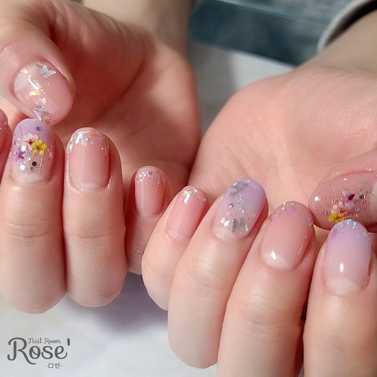 春 卒業式 入学式 ハンド グラデーション 三軒茶屋 Rose のネイルデザイン No ネイルブック