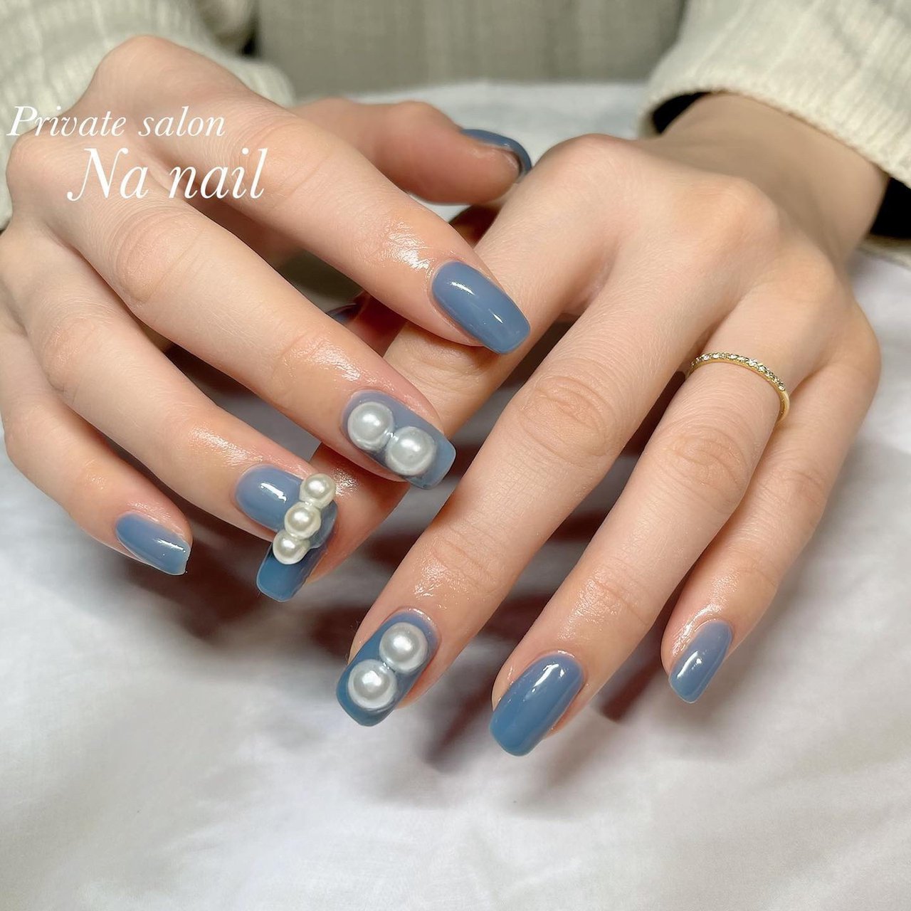 オールシーズン ハンド ワンカラー パール ミディアム Na Nailのネイルデザイン No ネイルブック