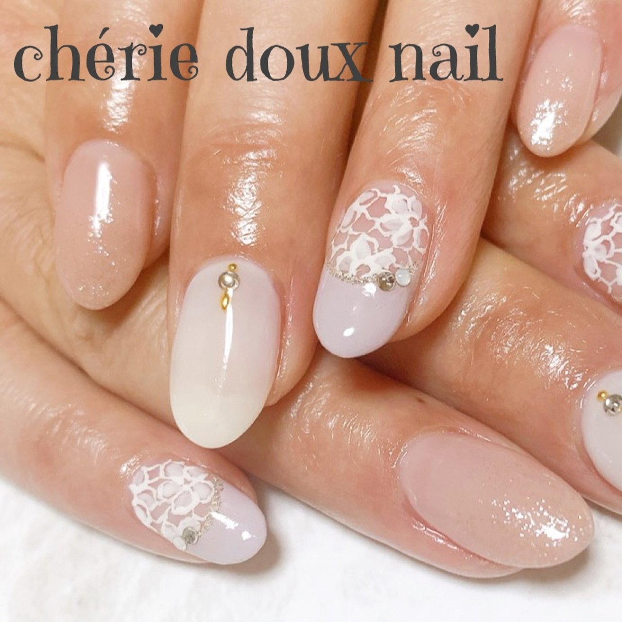 春/冬/バレンタイン/入学式/ハンド - chérie doux nail@eriのネイル