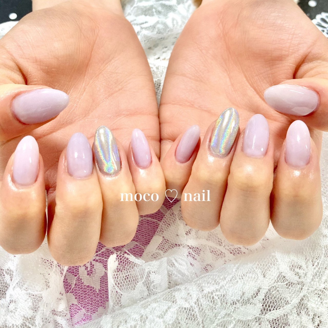 ワンカラー ユニコーン パープル Moco Nailのネイルデザイン No ネイルブック
