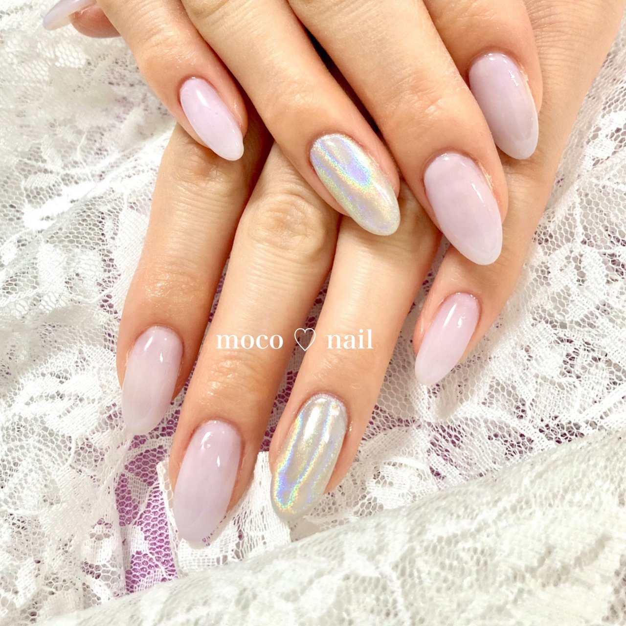 ワンカラー/ユニコーン/パープル - nail salon Pink Bunnyのネイル 