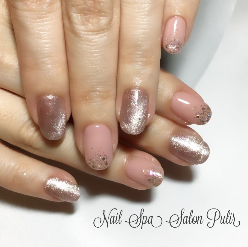 オールシーズン オフィス ブライダル 女子会 ハンド Pulirのネイルデザイン No ネイルブック