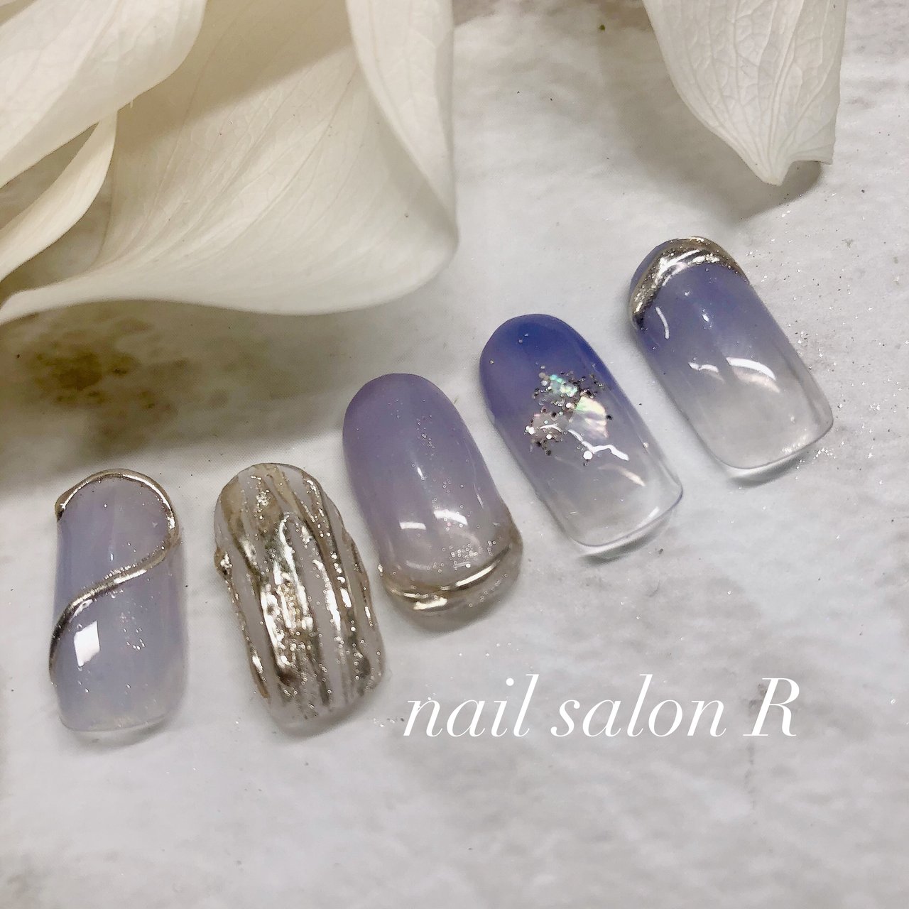 春 パープル Nail Salon Rのネイルデザイン No ネイルブック