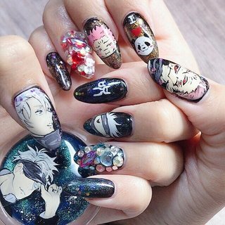 おすすめ順 五条悟推しのネイルデザイン ネイルブック