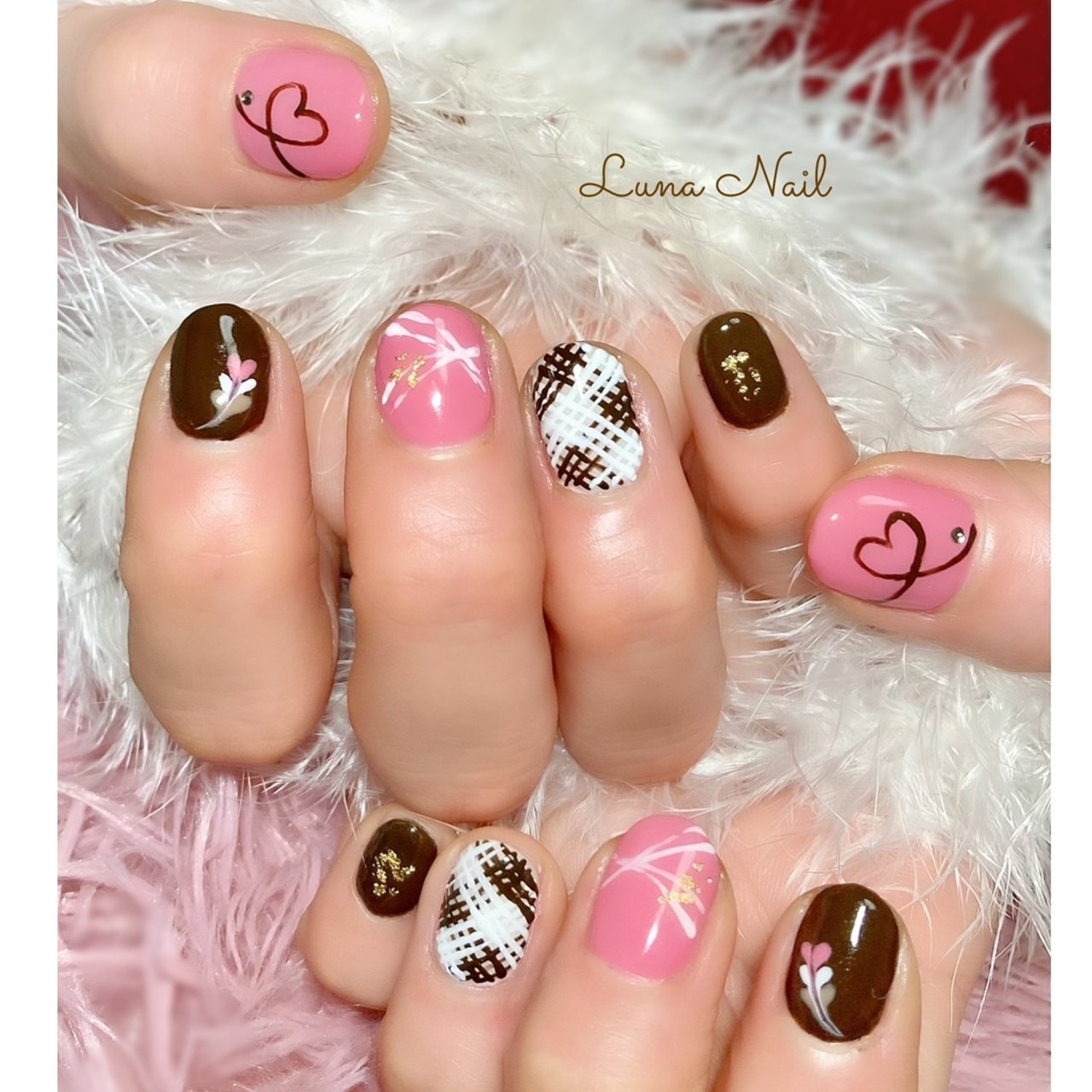 バレンタイン パーティー デート 女子会 ハンド Lunanail18のネイルデザイン No ネイルブック