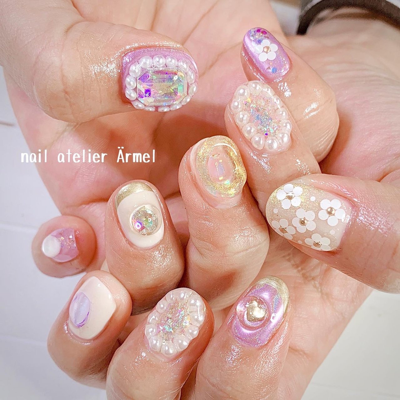 春/オールシーズン/バレンタイン/パーティー/ハンド - nail atelier Ärmel ネイルアトリエ エルメルのネイル デザイン[No.6088206]｜ネイルブック