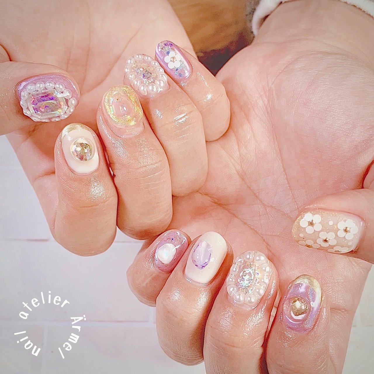 春 オールシーズン バレンタイン パーティー ハンド Nail Atelier Armel ネイルアトリエ エルメルのネイル デザイン No ネイルブック