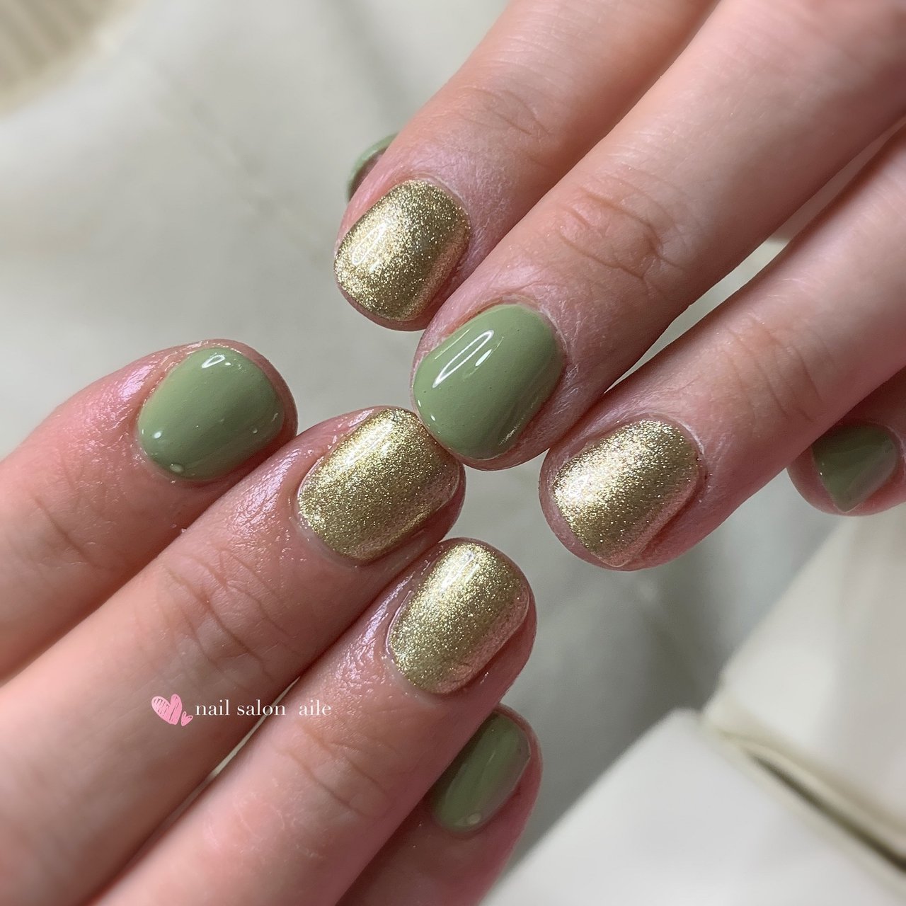 オールシーズン ハンド シンプル ワンカラー ショート Nail Salon Aileのネイルデザイン No 608 ネイルブック