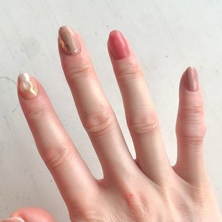 バレンタイン オフィス セルフネイルのネイルデザイン ネイルブック