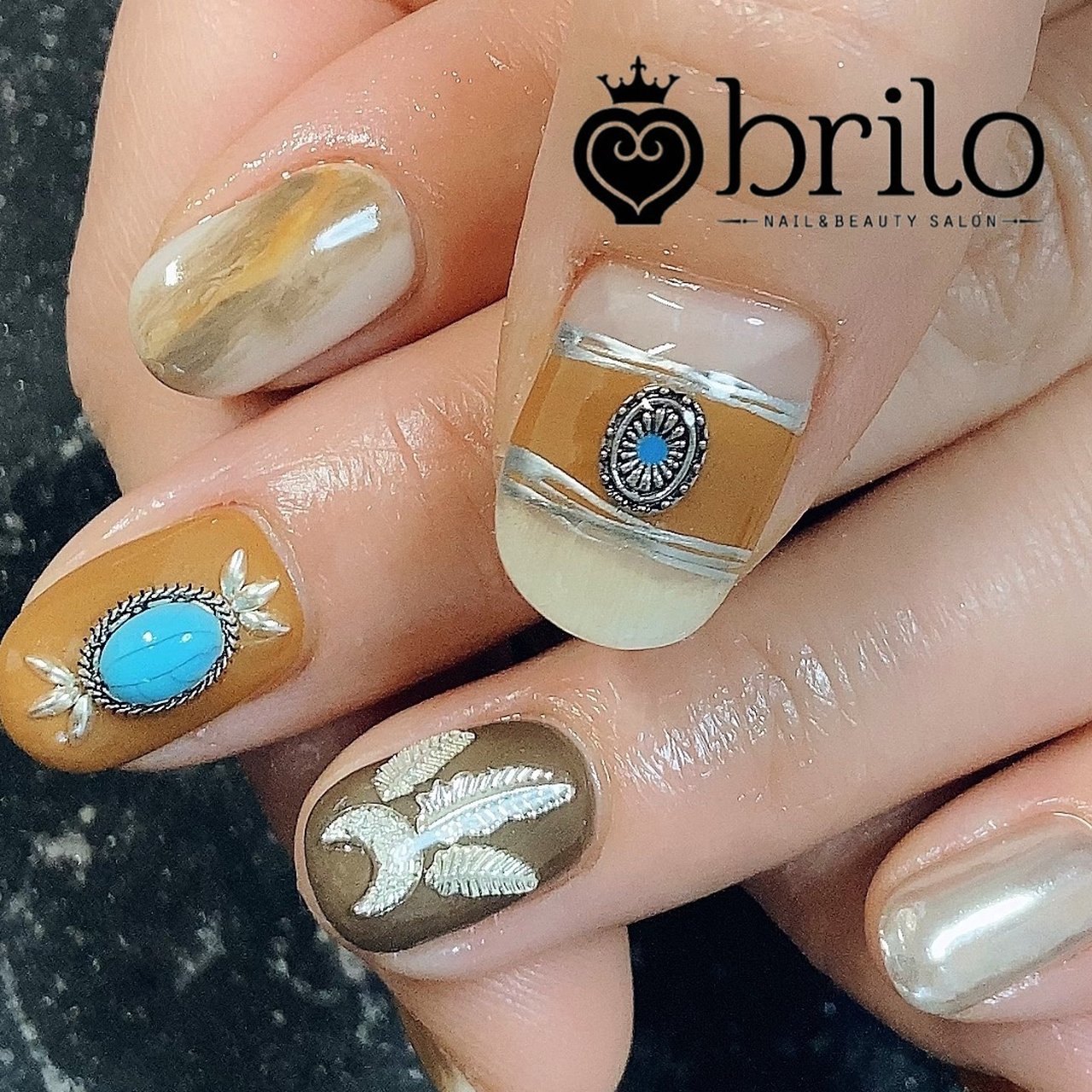 オールシーズン 旅行 ライブ スポーツ ハンド Brilo0858のネイルデザイン No ネイルブック