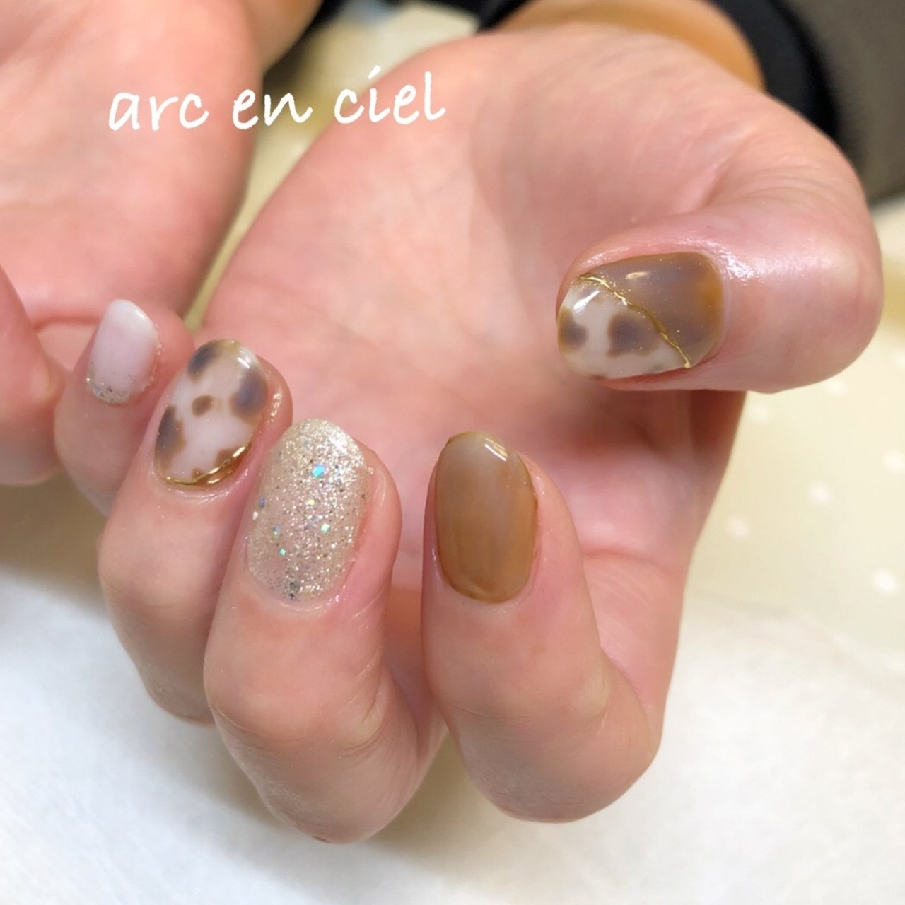 旅行 スポーツ オフィス ハンド ラメ Nail Arcencielのネイルデザイン No ネイルブック