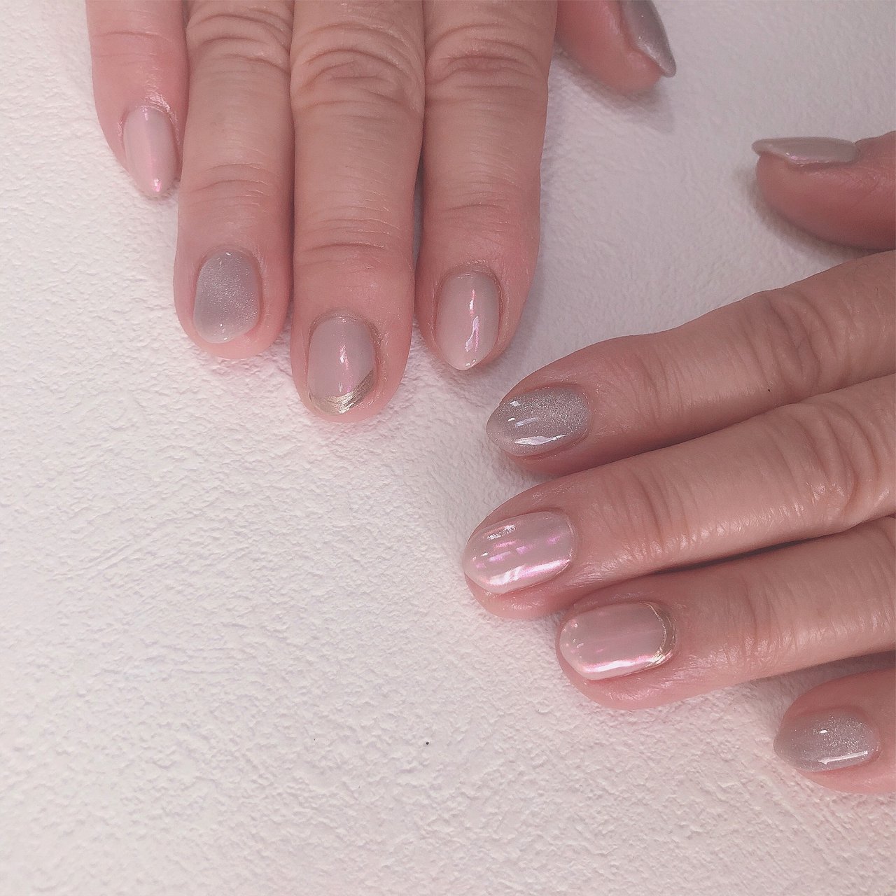 春 オフィス ハンド シンプル 変形フレンチ About Nailのネイルデザイン No ネイルブック