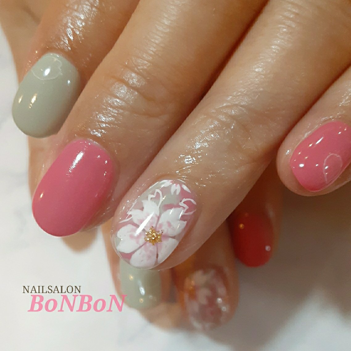 春 卒業式 入学式 女子会 ハンド Nailsalon Bonbonのネイルデザイン No ネイルブック