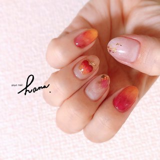 りんごネイルのネイルデザイン ネイルブック