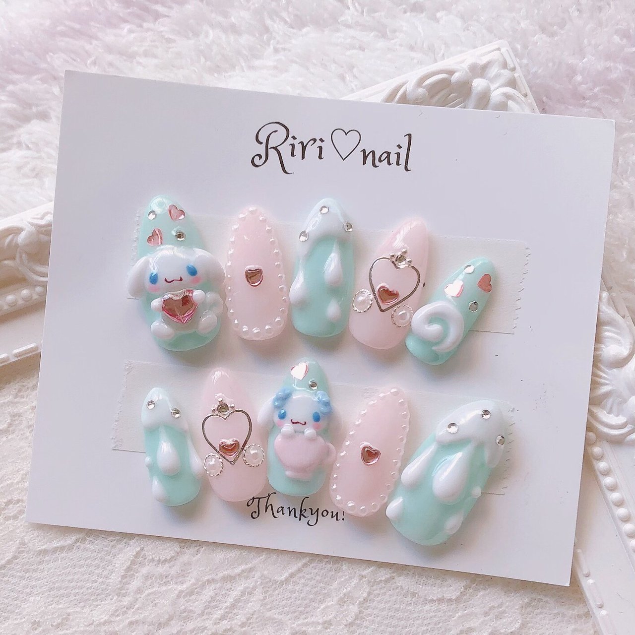 ハンド パール ハート キャラクター 3d Riri Nail 511のネイルデザイン No ネイルブック