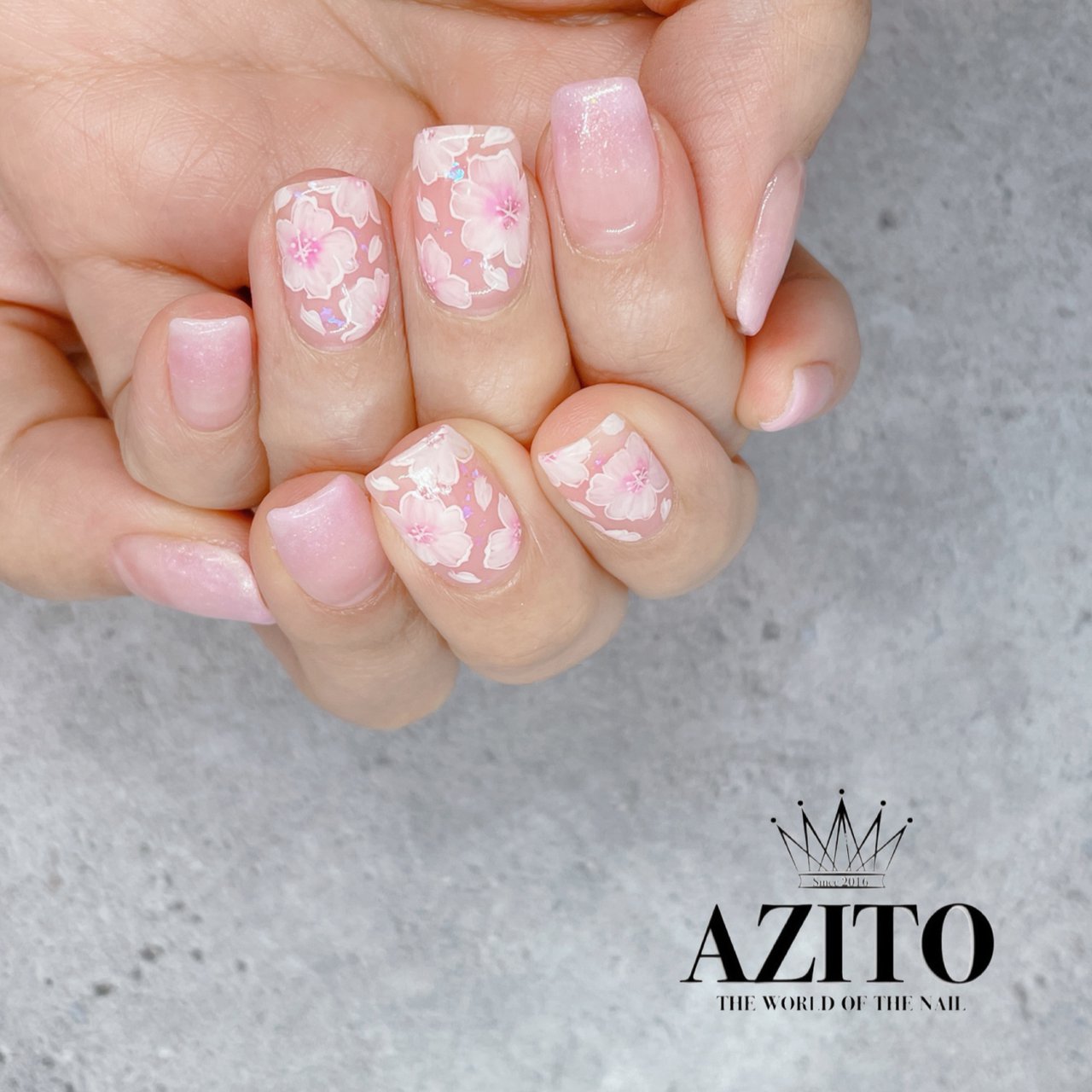 春 卒業式 入学式 ハンド シンプル Azito Nailのネイルデザイン No ネイルブック