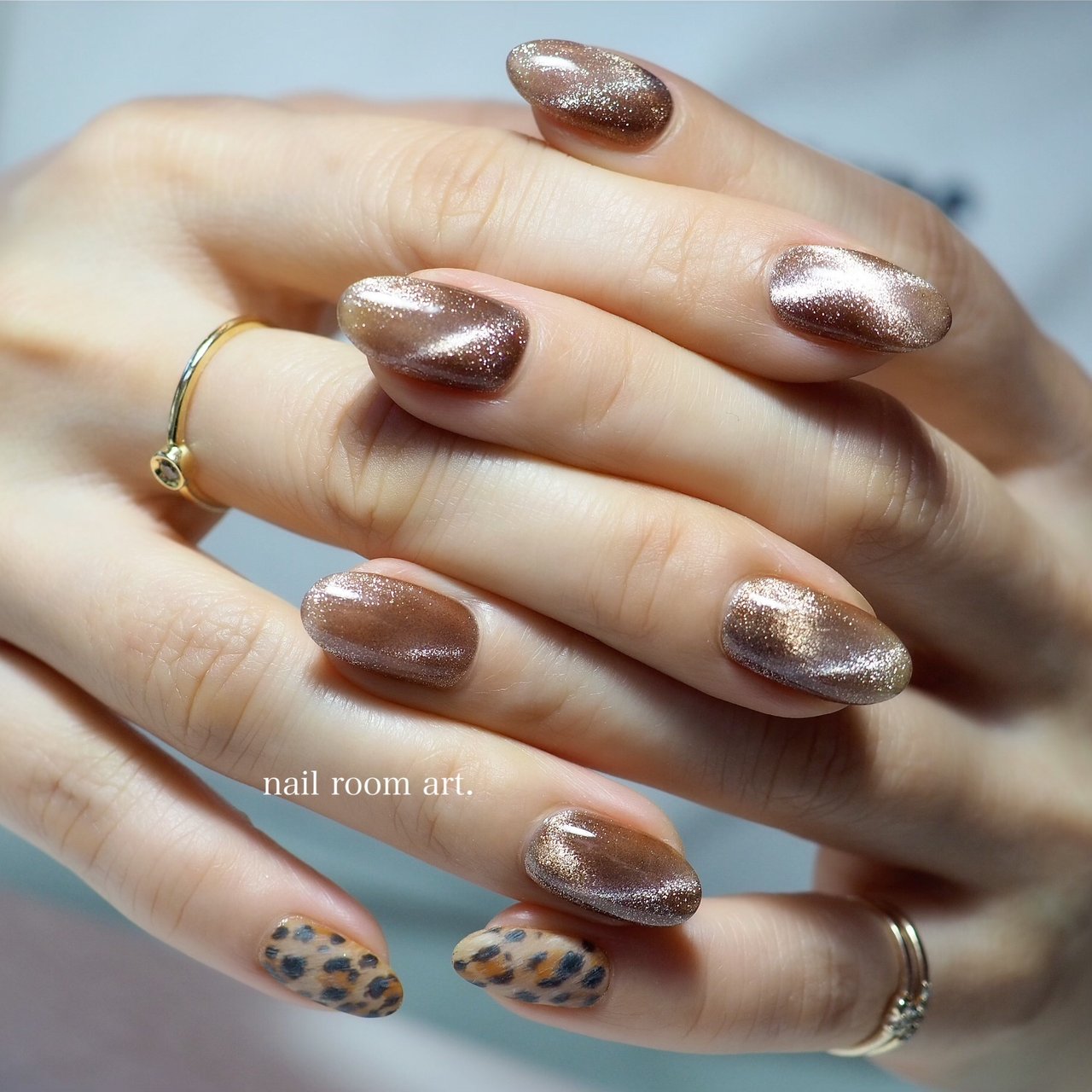 オールシーズン ハンド ラメ アニマル柄 マグネット Nail Room Art のネイルデザイン No ネイルブック