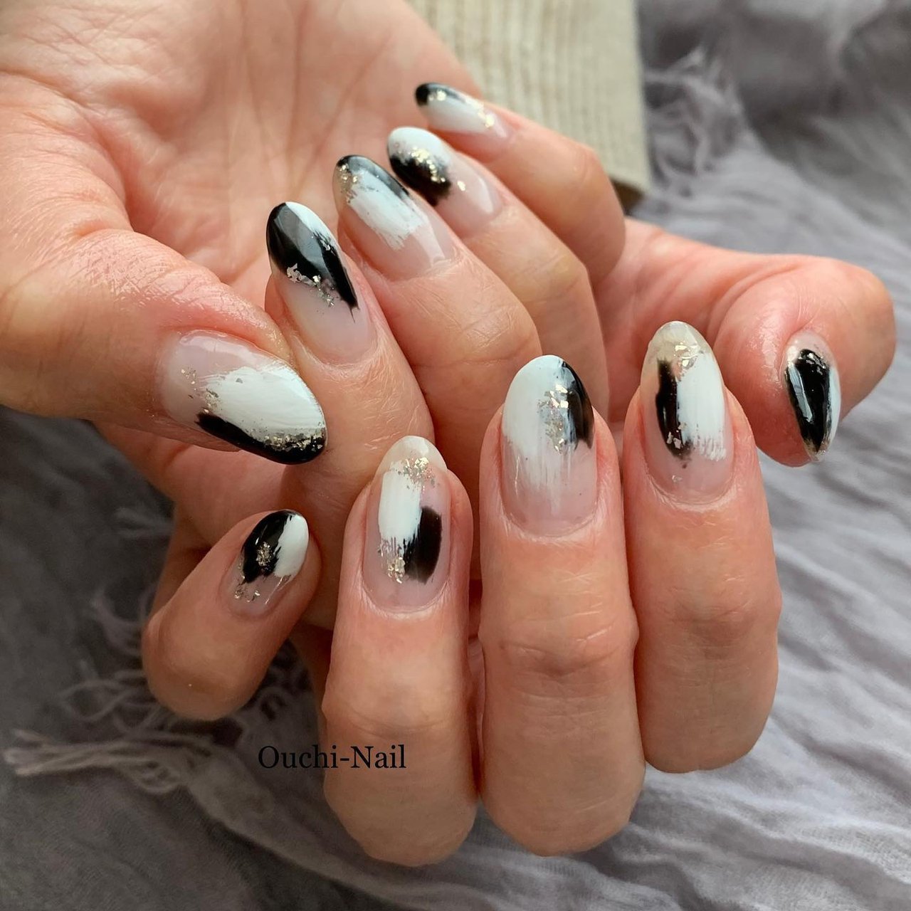 シンプル ニュアンス Ouchi Nailのネイルデザイン No ネイルブック