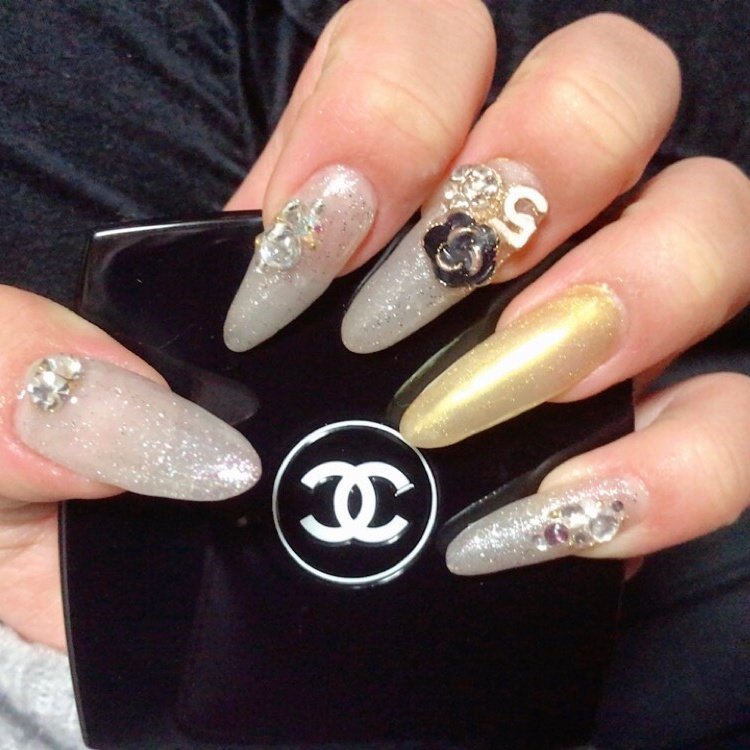 成人式 ハンド シンプル ラメ ロング Kmireiのネイルデザイン No ネイルブック