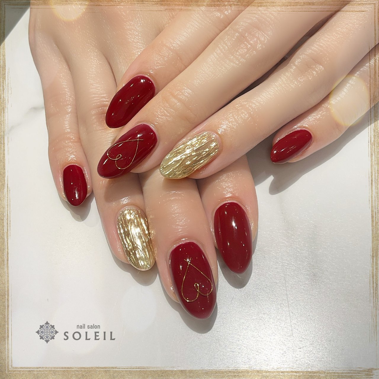 バレンタイン パーティー デート 女子会 ハンド Nail Salon Soleil ネイルサロン ソレイユ のネイル デザイン No ネイルブック