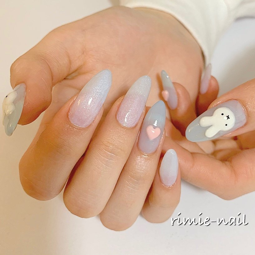 オールシーズン ハンド ワンカラー 3d ロング Rimie Nailのネイルデザイン No ネイルブック
