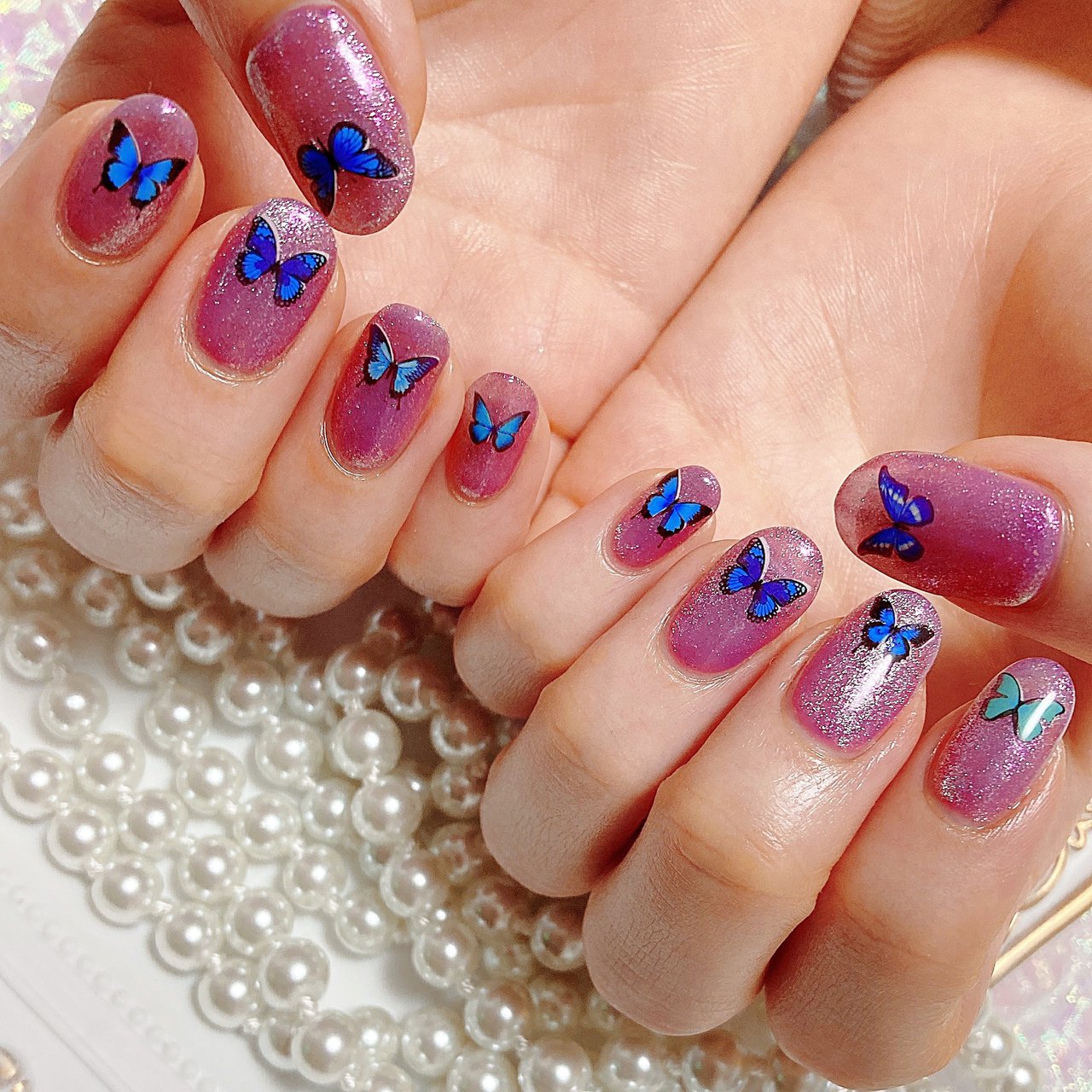 オールシーズン 旅行 浴衣 ライブ ハンド Kyara Nailのネイルデザイン No ネイルブック