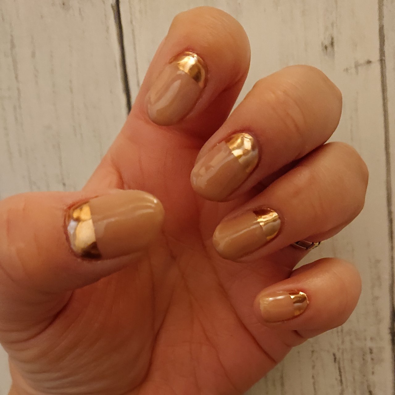 春 ハンド シンプル バイカラー ミディアム マリエ のネイルデザイン No ネイルブック