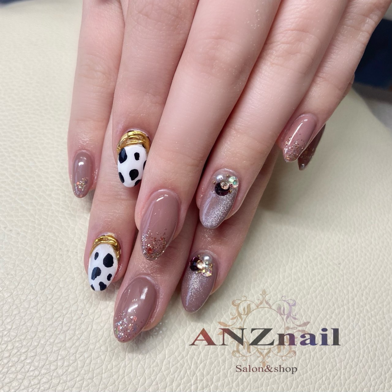 春 冬 ハンド ジェルネイル お客様 Anznail 旭川市ネイルサロン ネイリストあんず のネイルデザイン No ネイルブック