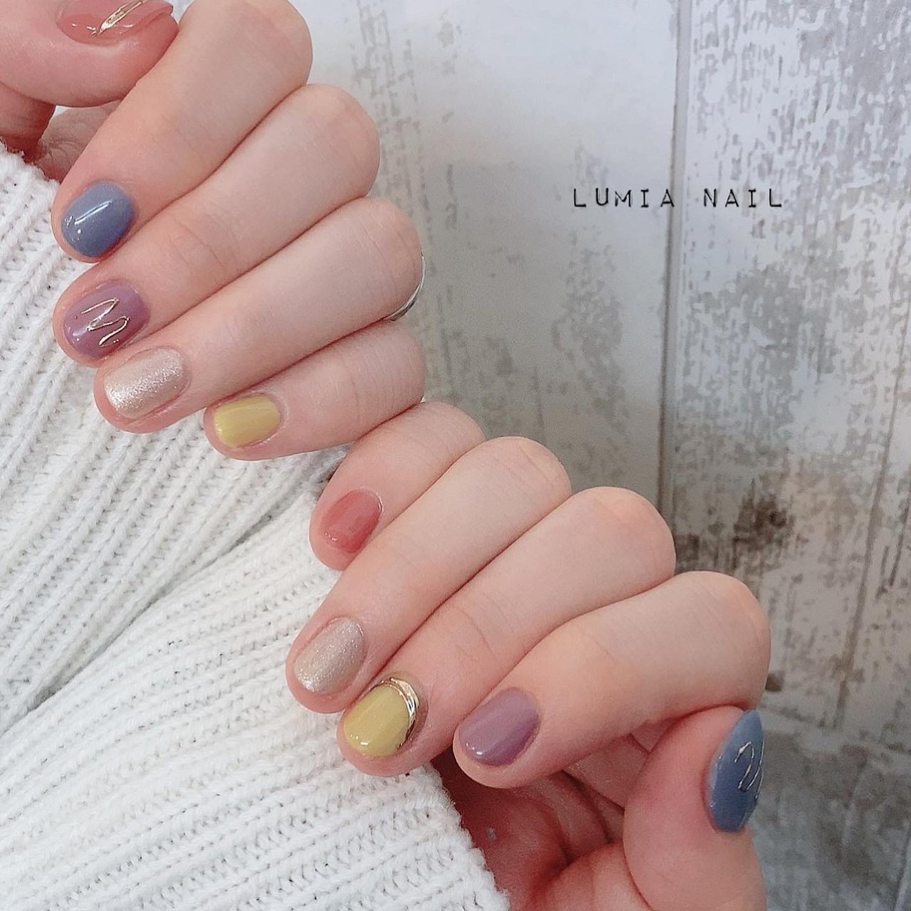 春 ハンド シンプル ワンカラー ミラー Lumianailのネイルデザイン No ネイルブック