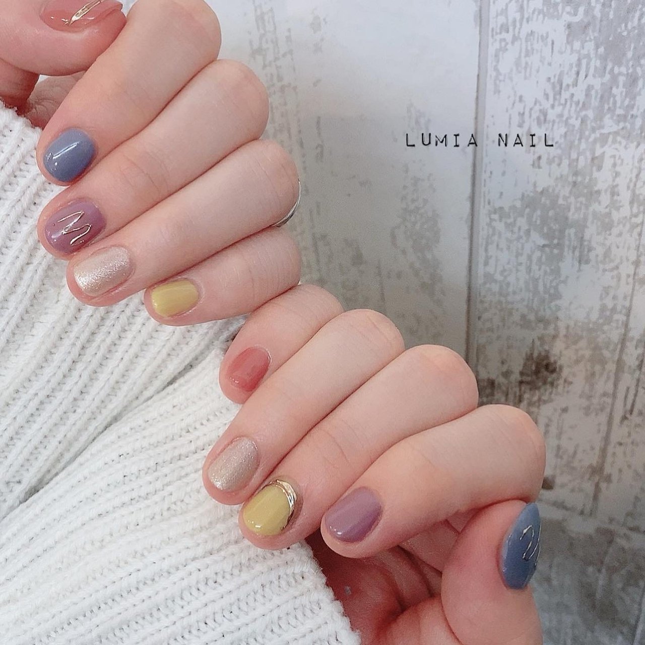 春 ハンド シンプル ワンカラー ミラー Lumia Nailのネイルデザイン No ネイルブック