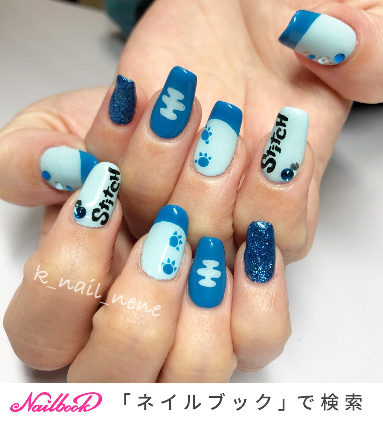 人気順 フレンチネイル フレンチ スティッチのネイルデザイン ネイルブック