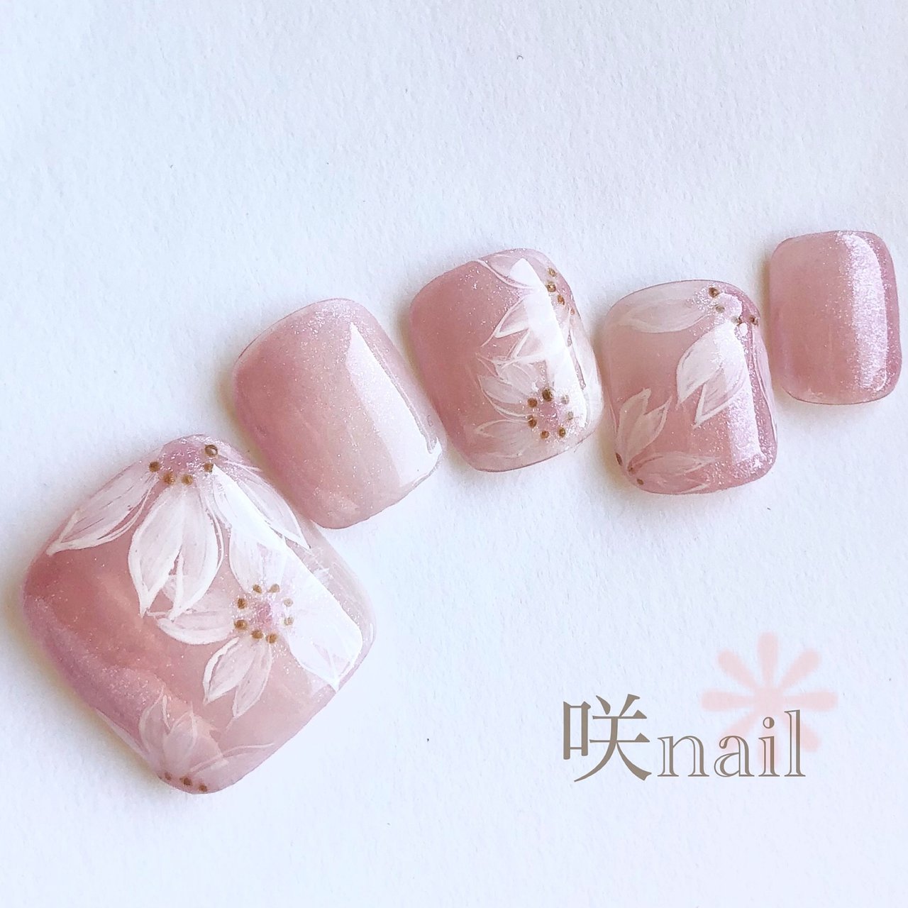 春 卒業式 オフィス デート フット 咲nail サキネイル のネイルデザイン No ネイルブック