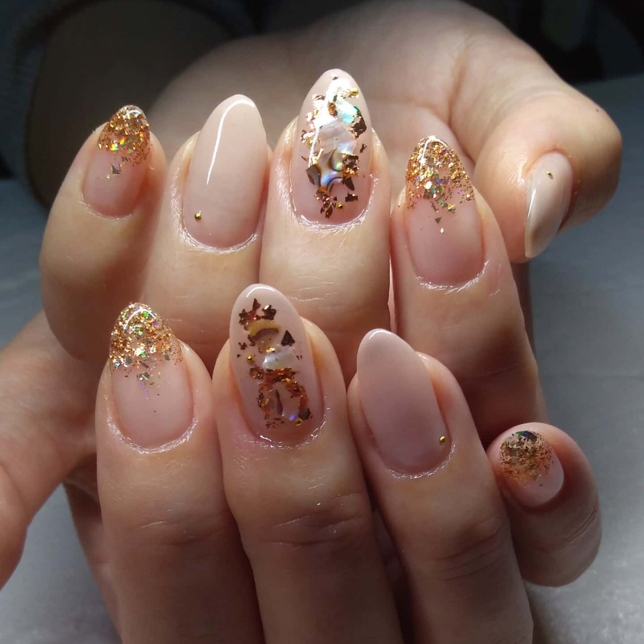 オールシーズン 卒業式 入学式 ハンド グラデーション Private Nail Salon Over The Moonのネイル デザイン No ネイルブック