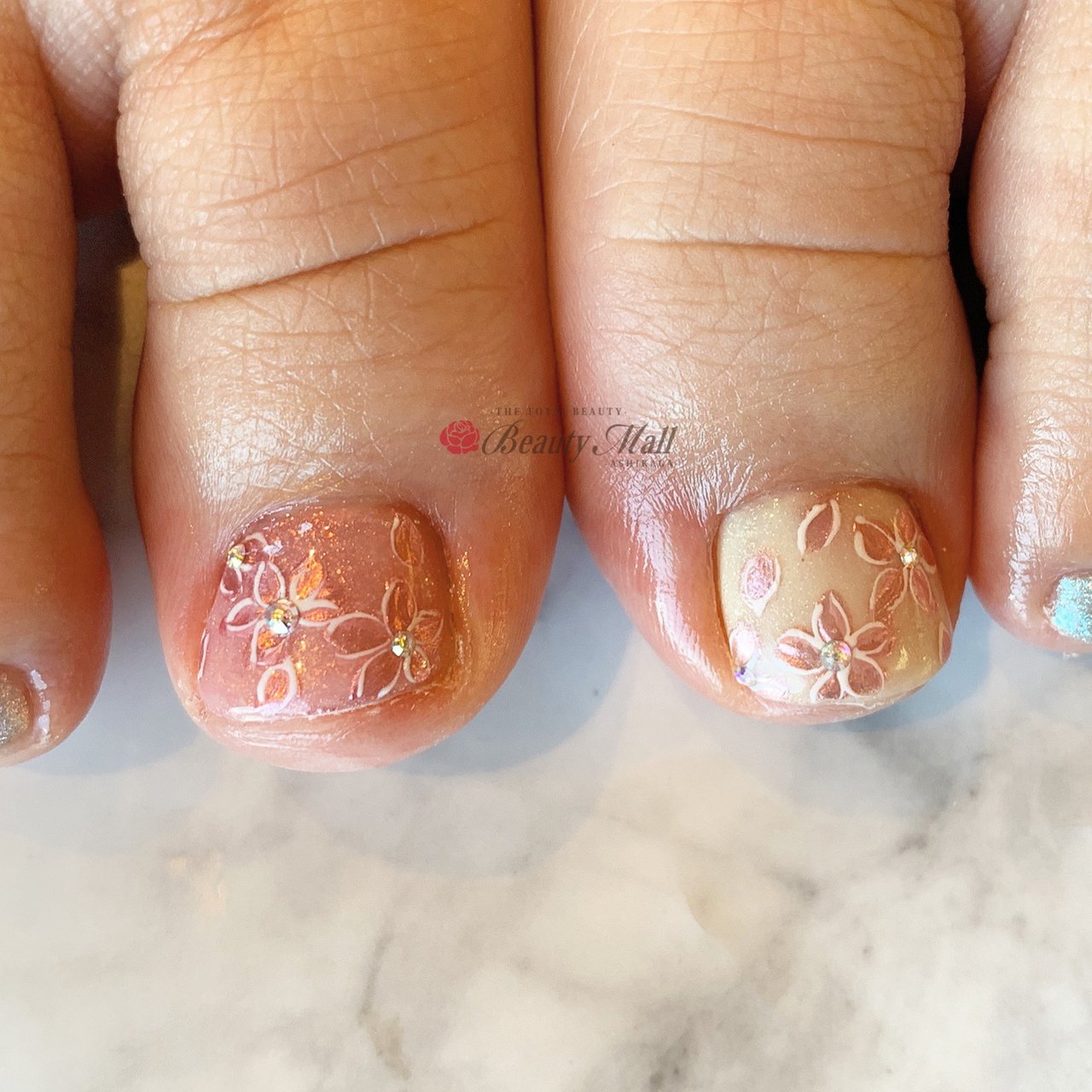 春 卒業式 入学式 フット シンプル ビューティーモール 足利店 ネイルサロン Pinkyのネイルデザイン No ネイルブック