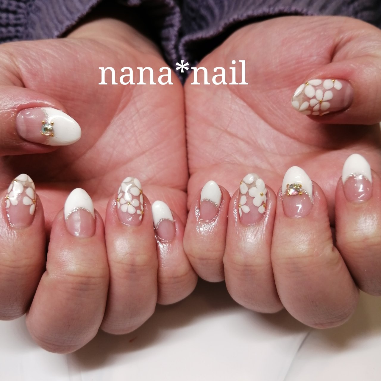 春 オールシーズン ブライダル パーティー ハンド Nana Nailのネイルデザイン No ネイルブック