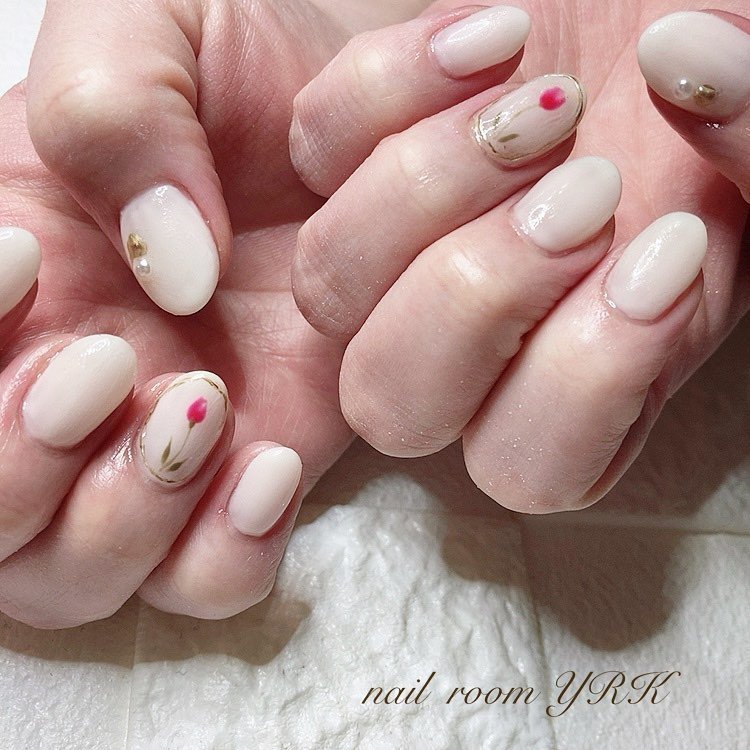 春 オールシーズン オフィス ハンド ワンカラー Nail Room Yrkのネイルデザイン No ネイルブック