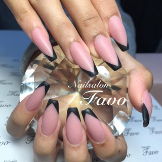 グラデーション マット ブラックのネイルデザイン ネイルブック