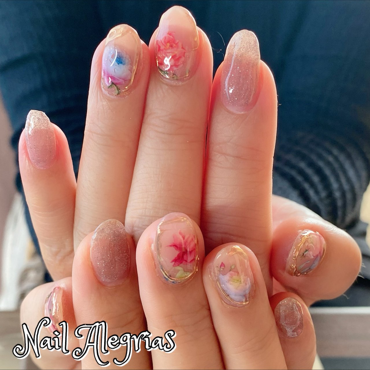 春 オフィス デート 女子会 ハンド Nail Alegrias ネイルアレグリアス のネイルデザイン No ネイルブック