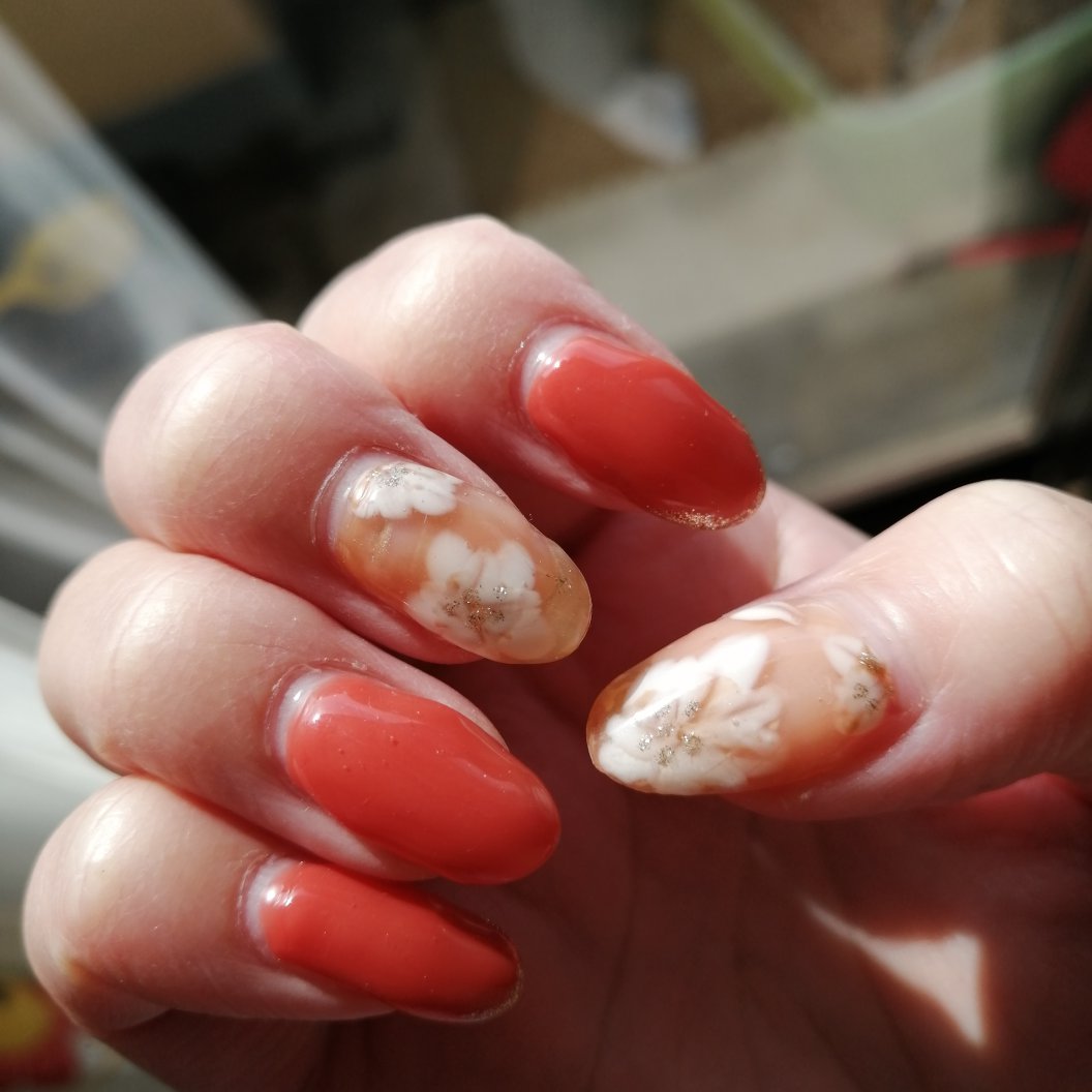 春 ハンド シンプル ラメ フラワー Hikaru Nailのネイルデザイン No ネイルブック