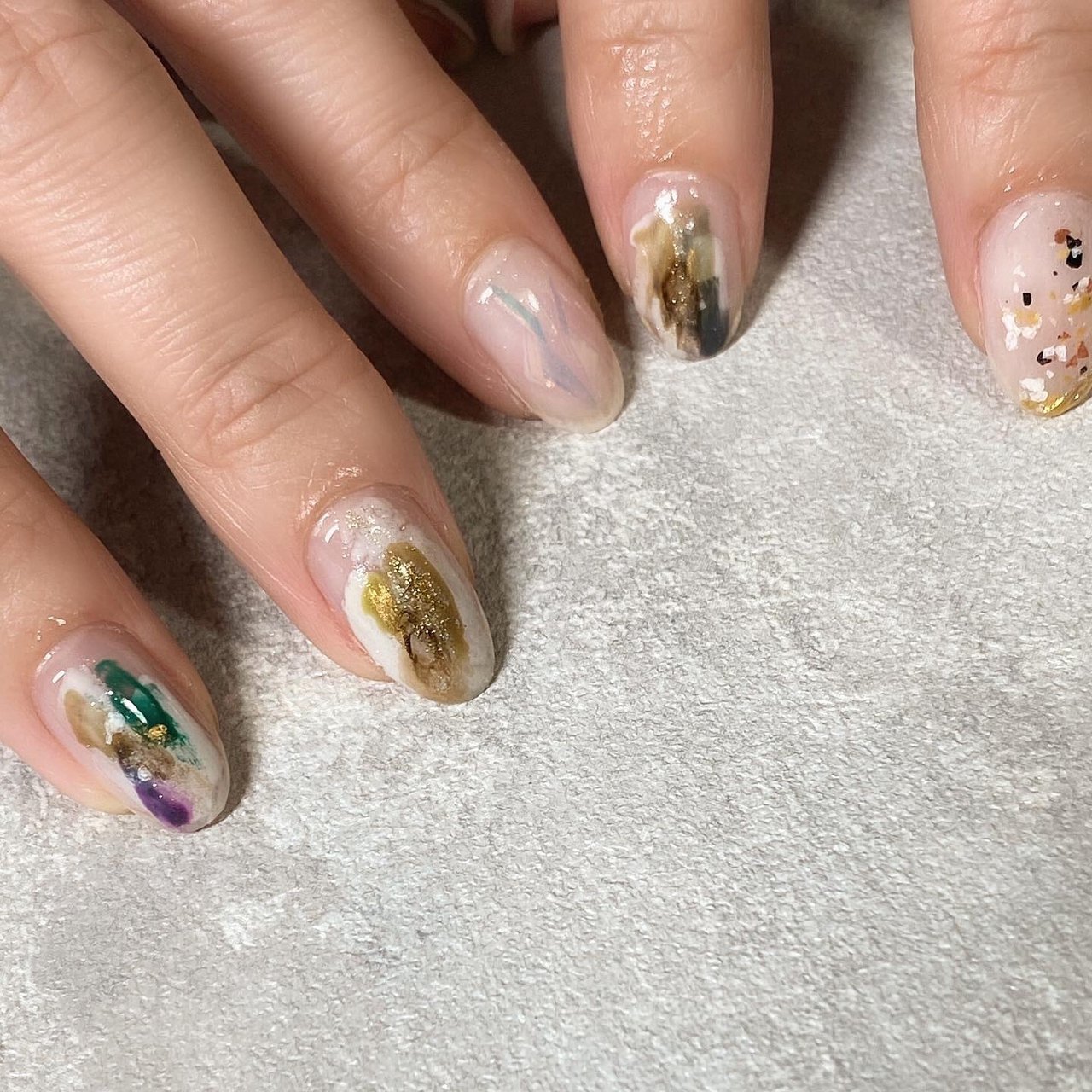 春 夏 ハンド ニュアンス ショート Emma S Nail エマズネイル のネイルデザイン No ネイルブック