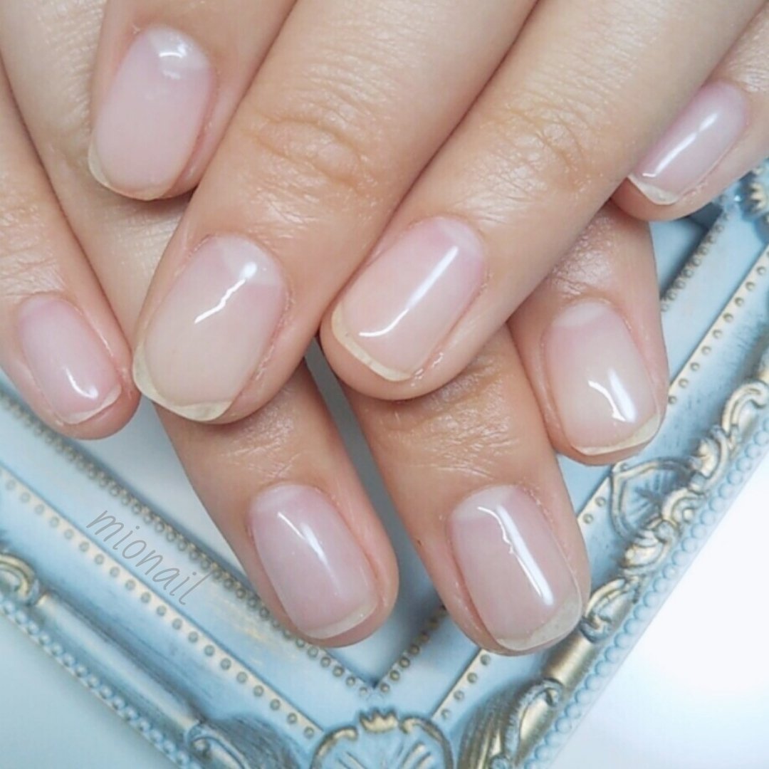 オールシーズン オフィス ハンド クリア ジェル Mionailのネイルデザイン No ネイルブック