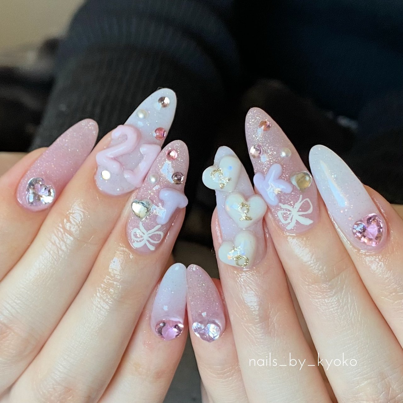 春 夏 オールシーズン ハンド ラメ Nails By Kyokoのネイルデザイン No ネイルブック