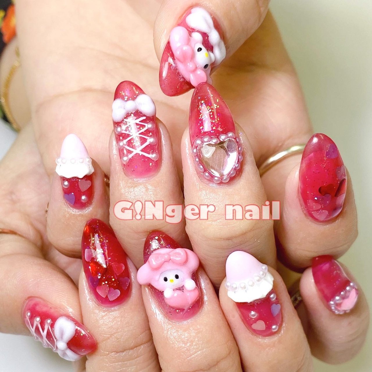 オールシーズン パーティー デート 女子会 ハンド Ginger Nail 代々木 ジンジャーネイルのネイルデザイン No ネイルブック