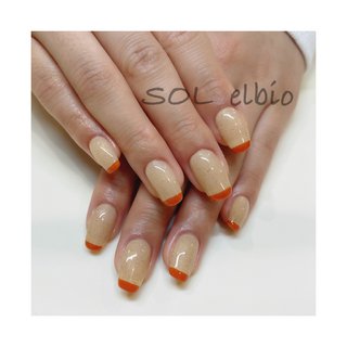 #マツエク#マツex#まつ毛エクステ#solelbio#sol#elbio山梨#甲府#山梨マツエクサロン#山梨ネイルサロン#山梨眉毛エクステ#ネイルサロン#まつ毛エクステサロン#マツエクデザイン#マツパー#アイラッシュカール#おしゃれさんと繋がりたい#nail#ネイル#ジェルネイル#ネイルデザイン#定額ネイル#💅#おすすめネイル#ホットペッパーから予約出来ます#ホットペッパービューティー#オレンジ#ビビットオレンジ#フレンチネイル#フレンチ #オールシーズン #ハンド #シンプル #フレンチ #ミディアム #ベージュ #オレンジ #ジェルネイル #お客様 #SOL elbio #ネイルブック