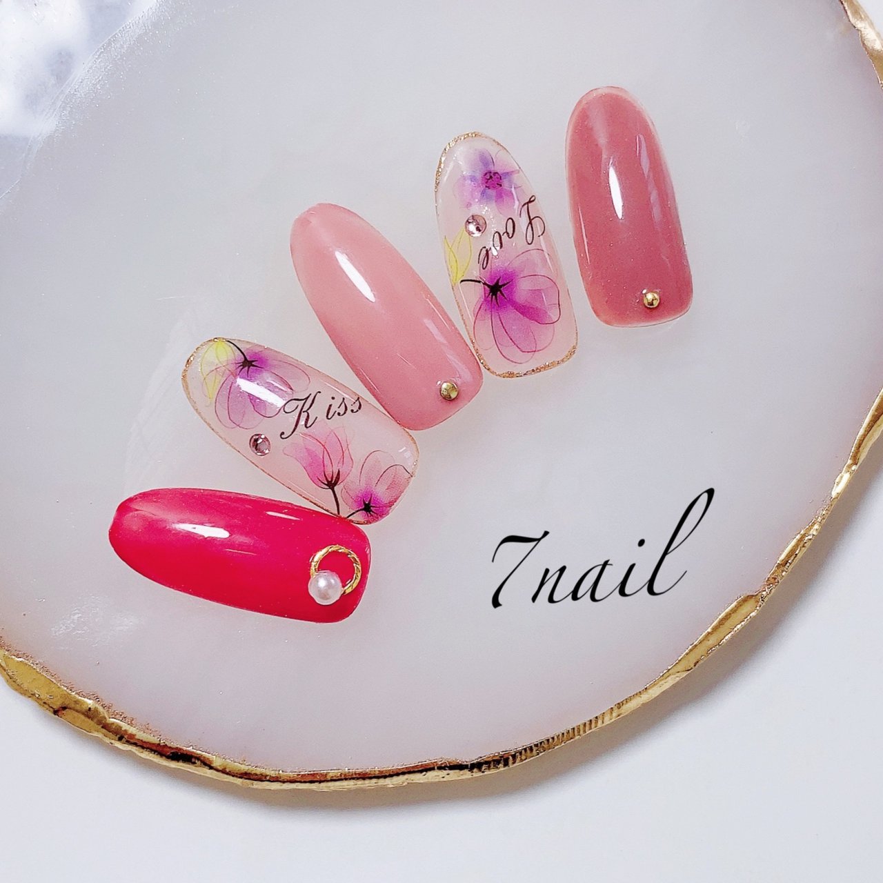 春 秋 オールシーズン フラワー 涼子のネイルデザイン No ネイルブック