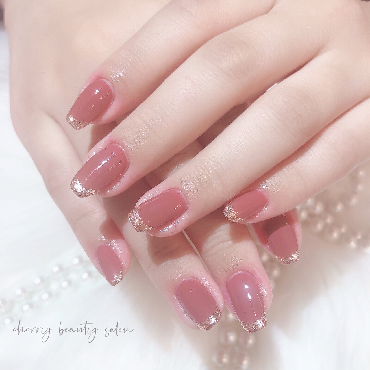 秋 冬 オフィス 女子会 ハンド Cherry Beauty Salonのネイルデザイン No ネイルブック